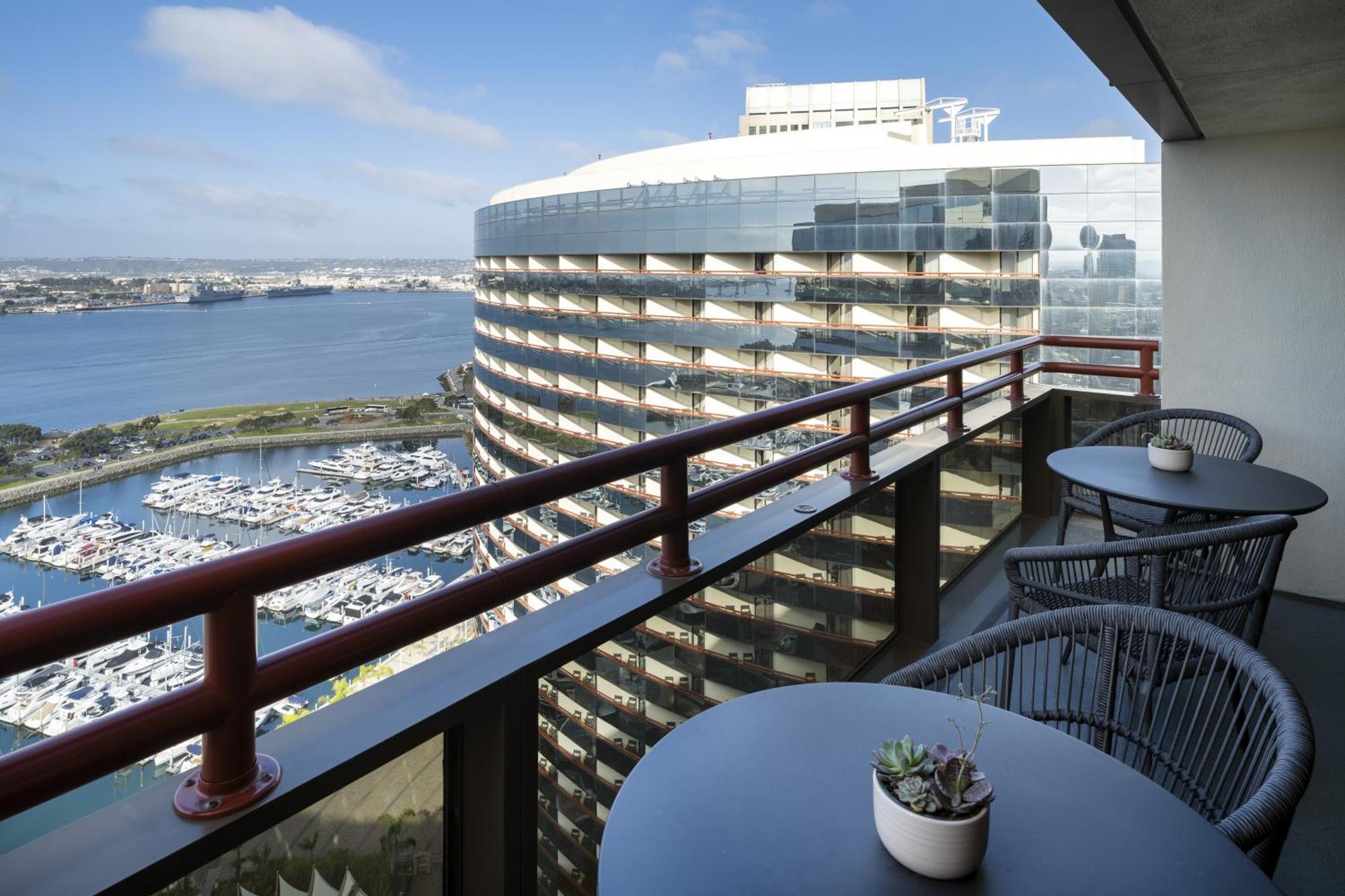Two-Bedroom Bi-Level Suite with Balcony and Bay View